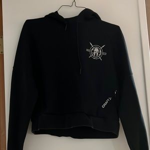 Black Spartan crap hoodie.